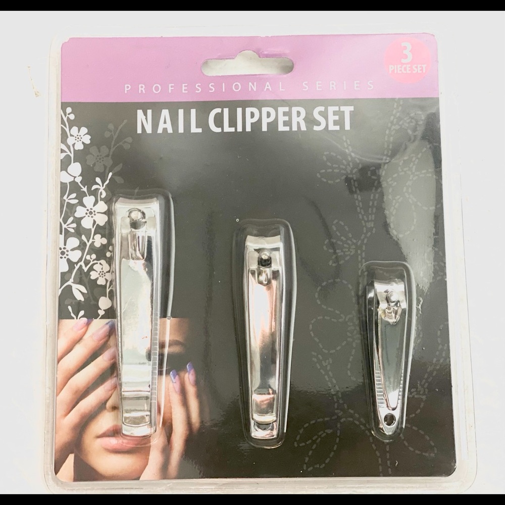 3pcs Professional Stainless Steel Toe Nail Clipper